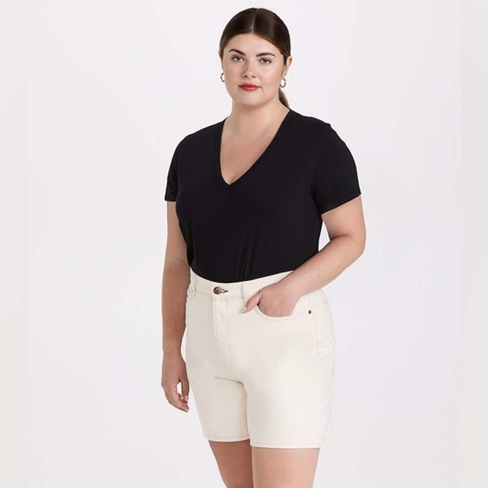 Veronica Beard Jean Cindy V-Neck High Low Tee